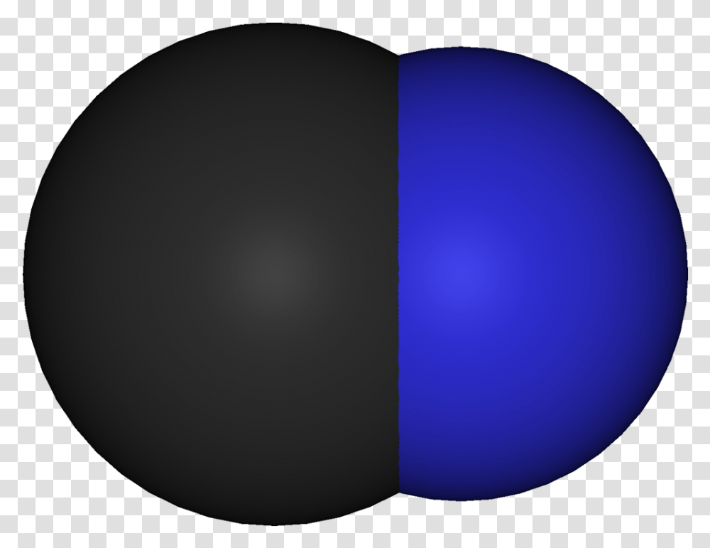 Cyanide Ion 3d Vdw Cyanide Compound, Sphere, Balloon, Moon, Outer Space Transparent Png
