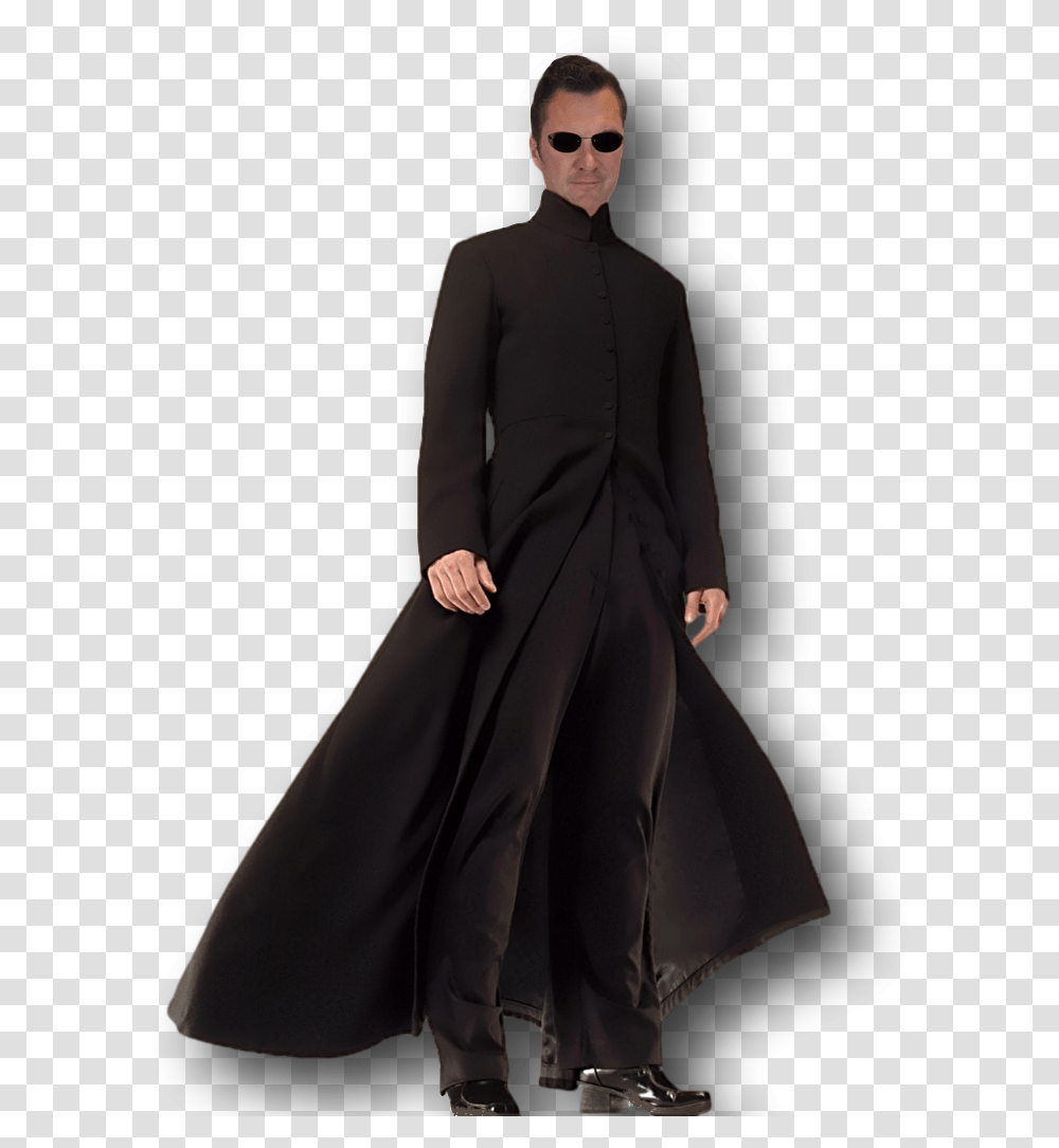 Cybe Man Costume Formal Wear, Overcoat, Sunglasses, Accessories Transparent Png
