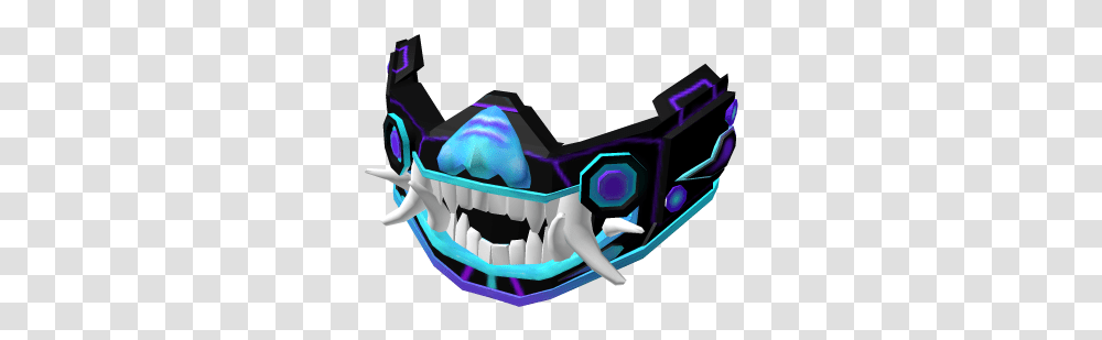 Cyber Oni Mask Cyber Oni Mask Roblox, Teeth, Mouth, Crib, Furniture Transparent Png