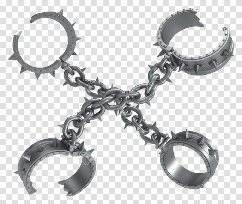 Cyber Punk Cyberpunk Metal Steel Wire Barbedwire Spiky Handcuffs, Cross, Hook, Tool Transparent Png