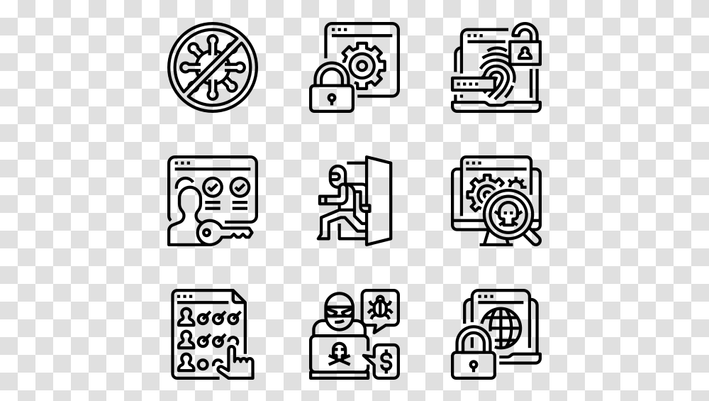 Cyber Security Railroad Icons, Gray, World Of Warcraft Transparent Png