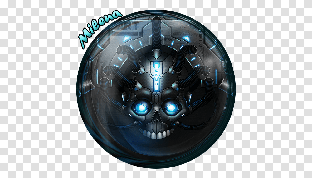 Cyber Skull By Milena Agario Custom Dot, Sphere, Clock Tower, Architecture, Building Transparent Png