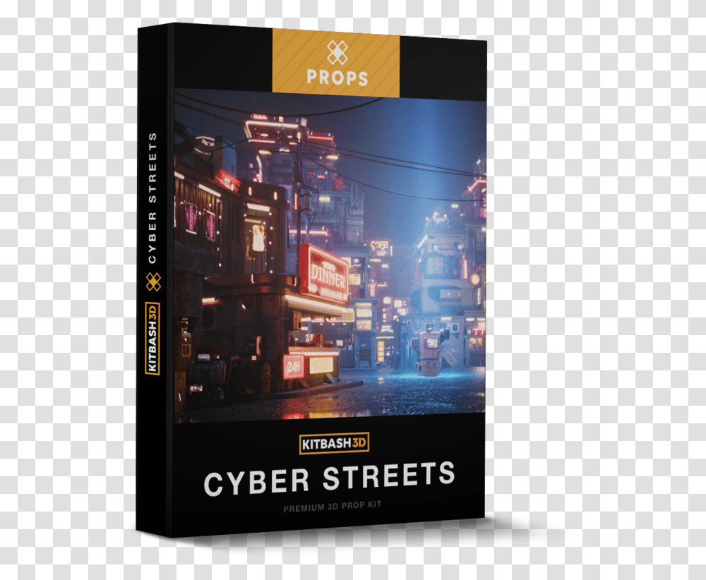 Cyber StreetsSrcset Data Kitbash3d Models Props Roads, Interior Design, Metropolis, City, Urban Transparent Png