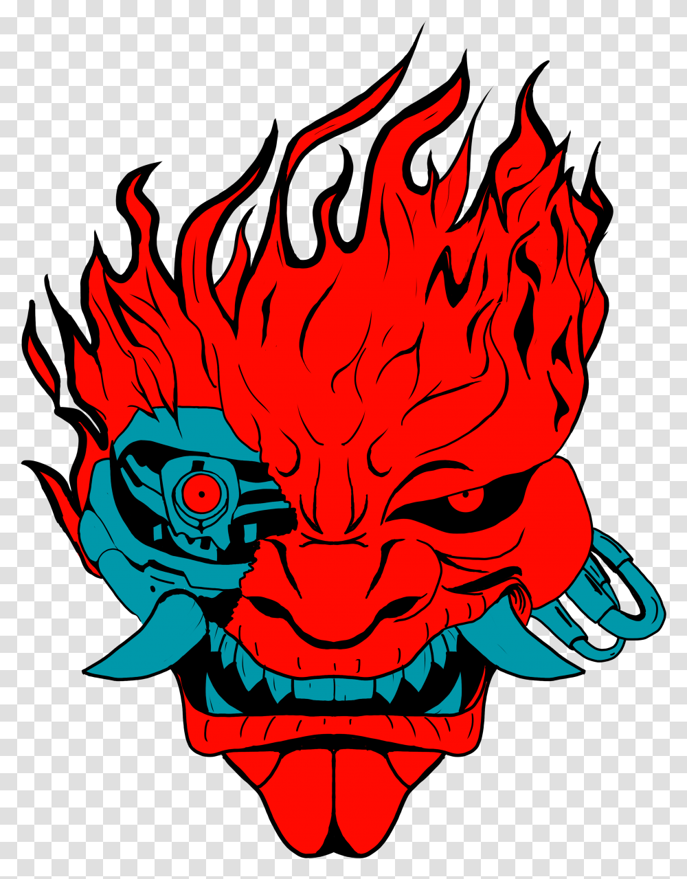 Cyberpunk 2077 Samurai Logo Cyberpunk 2077 Samurai Logo, Fire, Flame, Art, Symbol Transparent Png