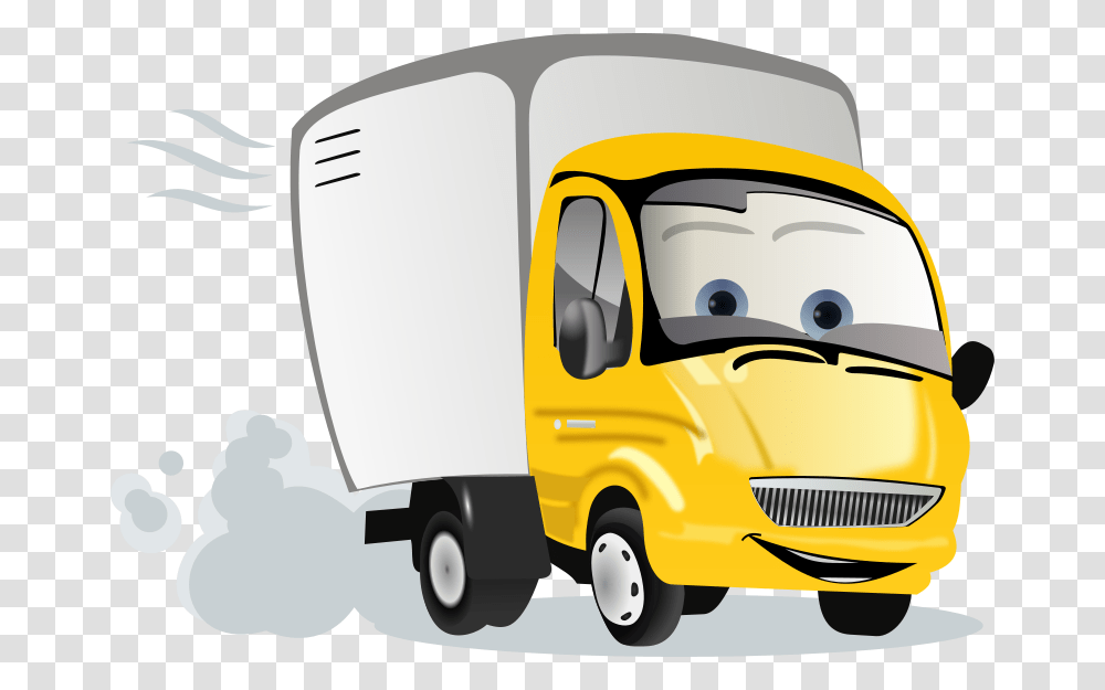 Cyberscooty Cartoon Truck, Transport, Van, Vehicle, Transportation Transparent Png