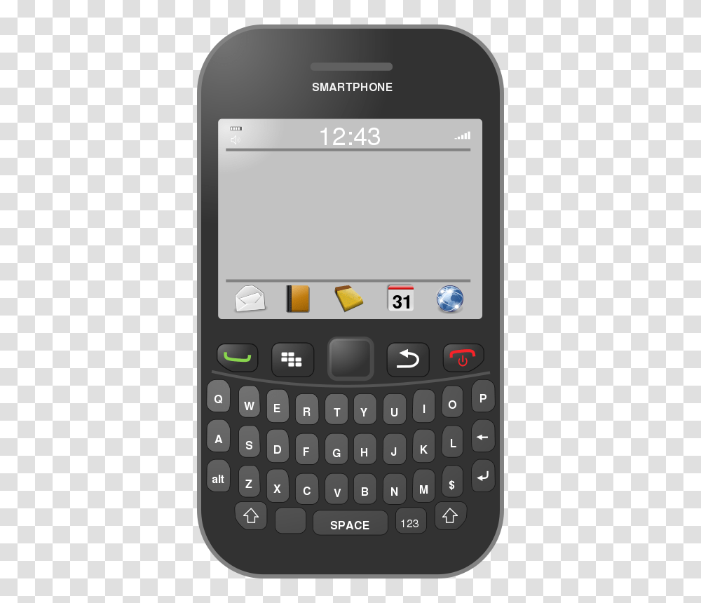 Cyberscooty Smartphone Qwerty, Technology, Mobile Phone, Electronics, Cell Phone Transparent Png