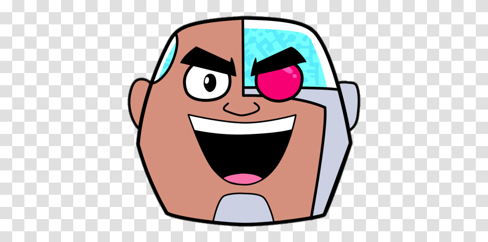 Cyborg In Teen Titan, Label, Cushion, Doodle Transparent Png