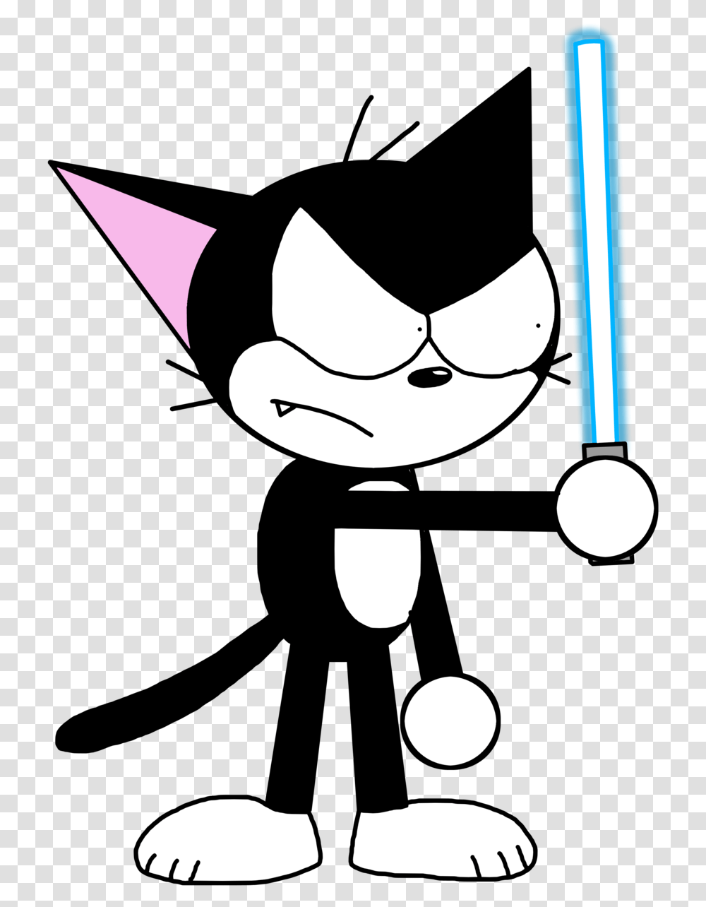 Cyborg Kuro Chan With Lightsaber By, Stencil, Sunglasses, Accessories, Accessory Transparent Png