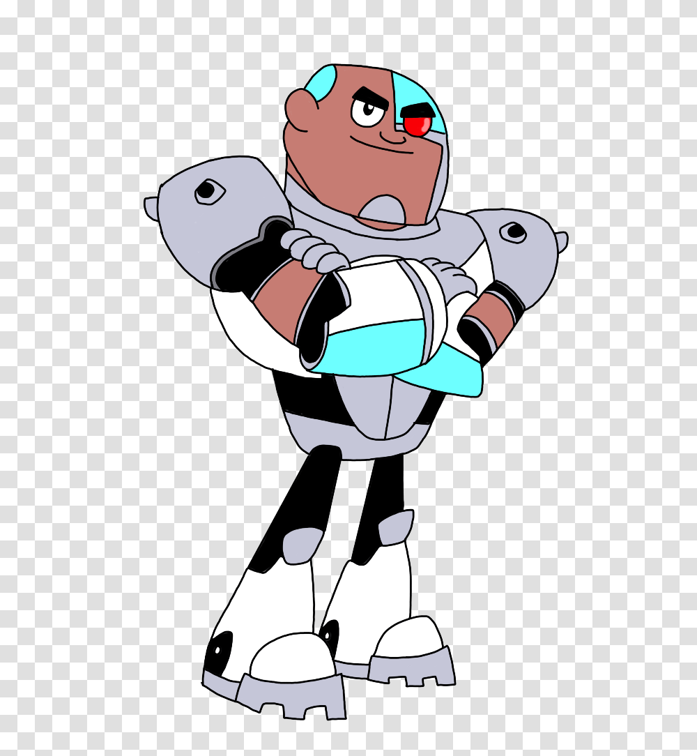 Cyborg Titans Go, Bird, Animal, Astronaut Transparent Png