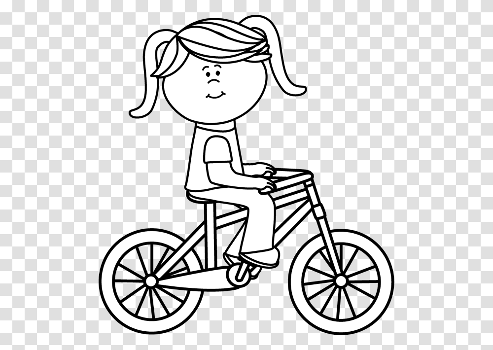 Cycle Clipart Black And White, Bicycle, Vehicle, Transportation, Bike Transparent Png