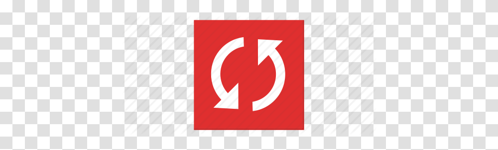 Cycle Red Refresh Reload Square Sync Update Icon, Sign, Alphabet Transparent Png