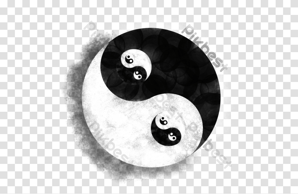 Cycle Tai Chi Bagua Diagram Yin And Yang, Graphics, Art, Giant Panda, Mammal Transparent Png