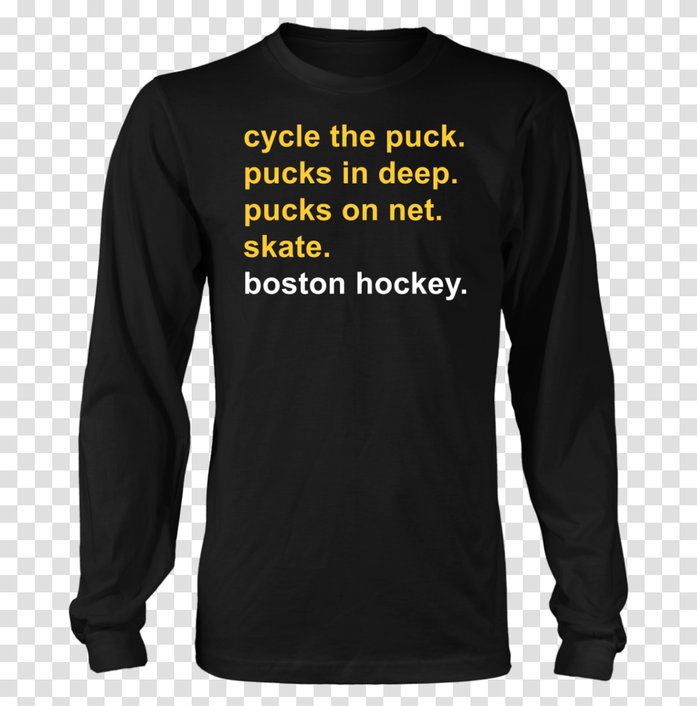 Cycle The Puck T Shirt, Sleeve, Apparel, Long Sleeve Transparent Png