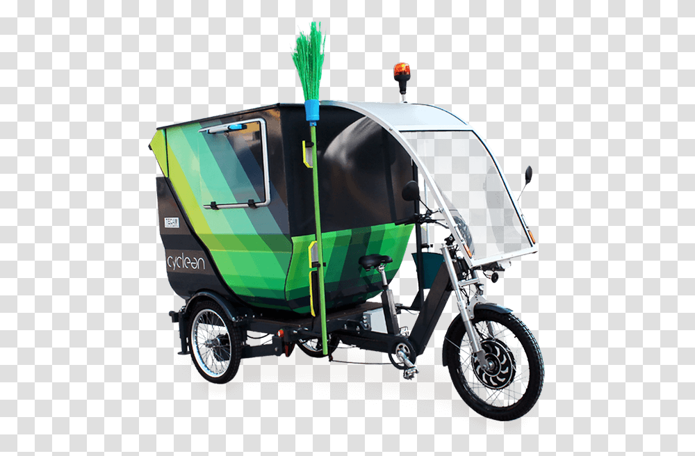 Cyclean Is An Electric Tricycle With Pedal Assist And, Machine, Wheel, Transportation, Vehicle Transparent Png