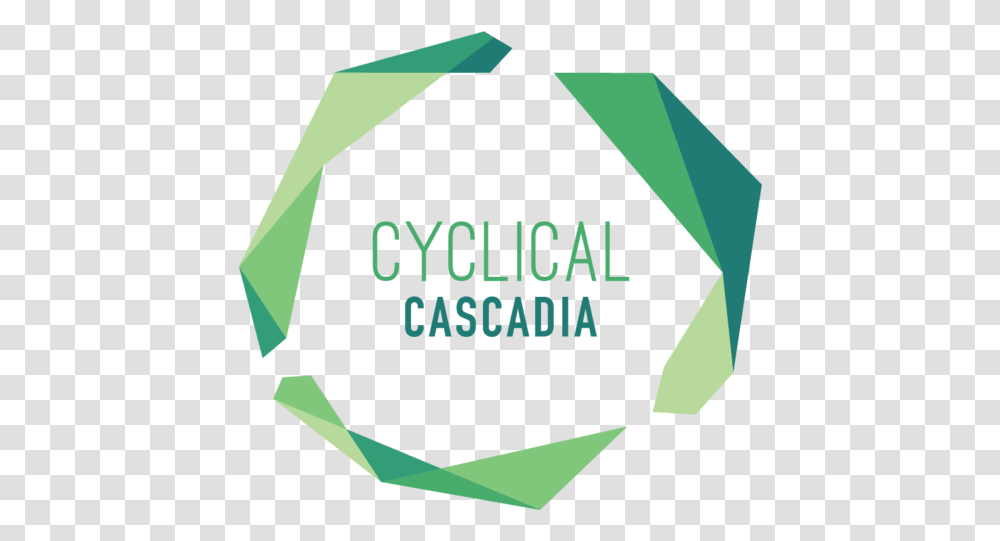 Cyclical Cascadia Logo Calgary, Paper, Recycling Symbol, Origami Transparent Png