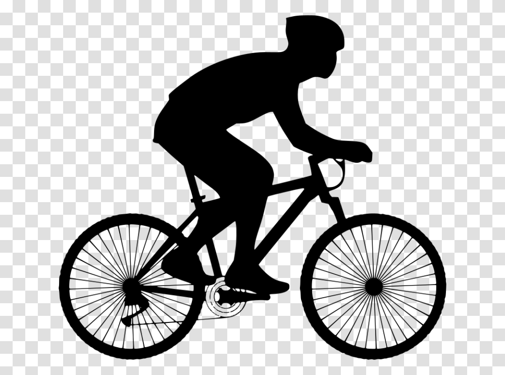 Cycling Clip Art Person On A Bicycle, Gray, World Of Warcraft Transparent Png