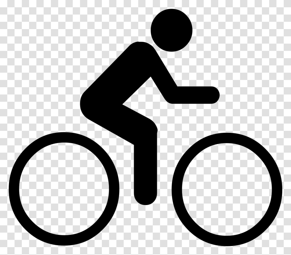 Cycling Man On Bike Clipart, Number, Sign Transparent Png