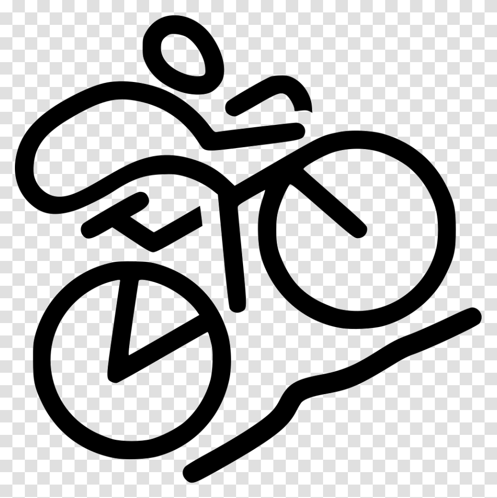 Cycling Mountain Biking Symbol Mountain Biking, Stencil, Dynamite, Bomb, Weapon Transparent Png