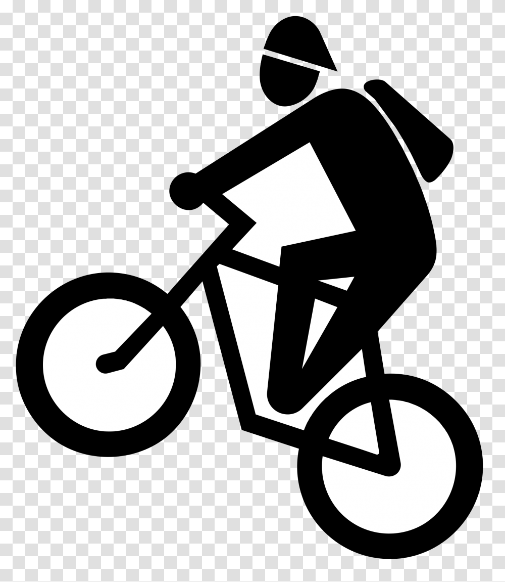 Cycling, Sport, Recycling Symbol, Stencil Transparent Png