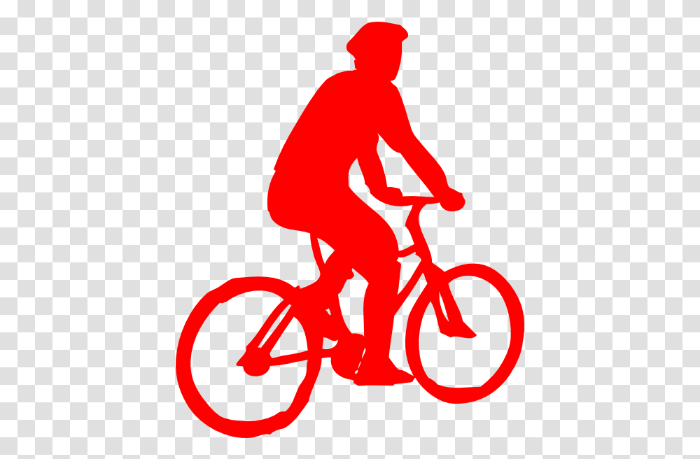 Cyclist Icon Red Clip Art Vector Clip Art People Cycling Silhouette, Person, Text, Symbol, Poster Transparent Png