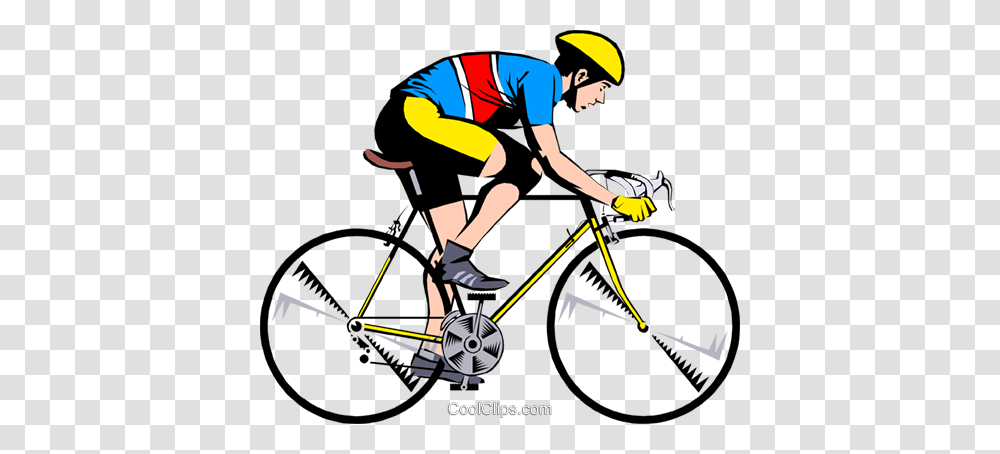 Cyclist On Ten Speed Bike Royalty Free Vector Clip Art, Bicycle, Vehicle, Transportation, Person Transparent Png
