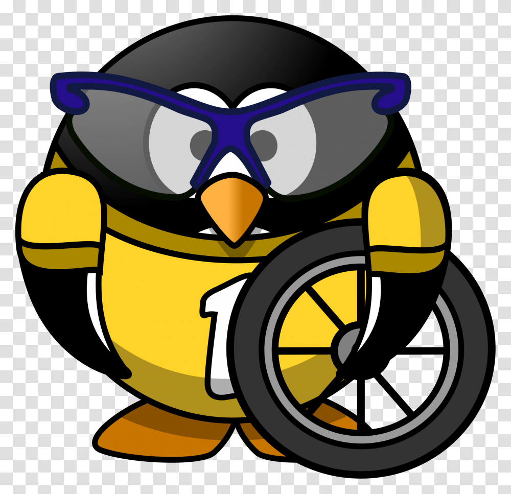 Cyclist Penguns, Bird, Animal, Penguin, Angry Birds Transparent Png