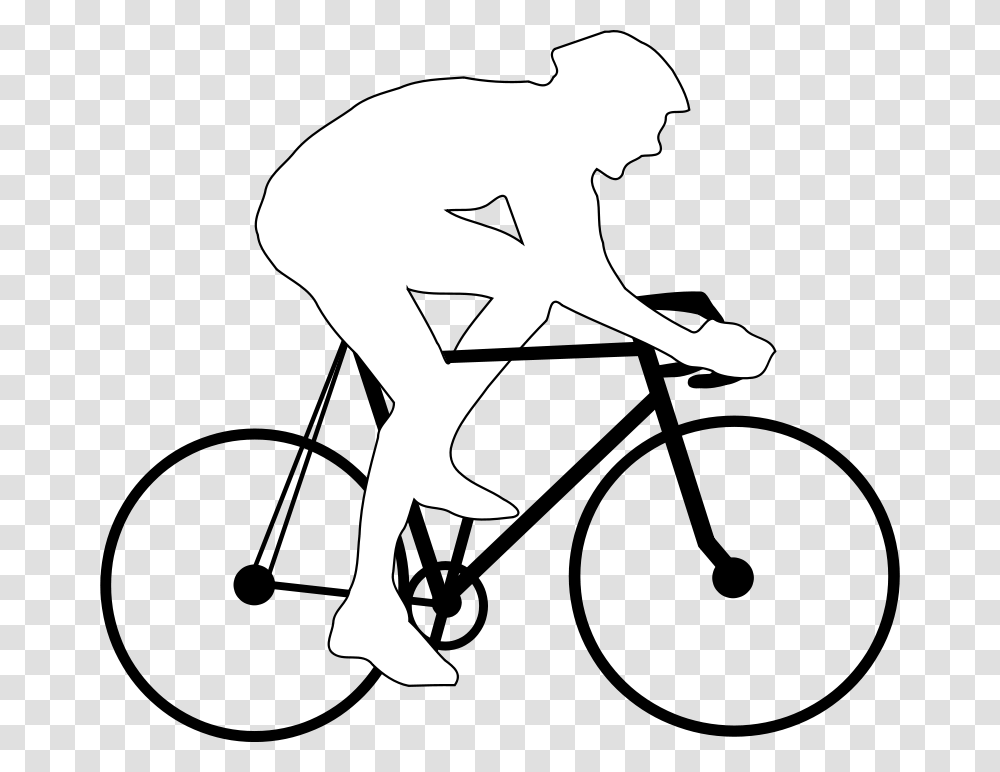 Cyclist Silhouette, Sport, Person, Human, Stencil Transparent Png