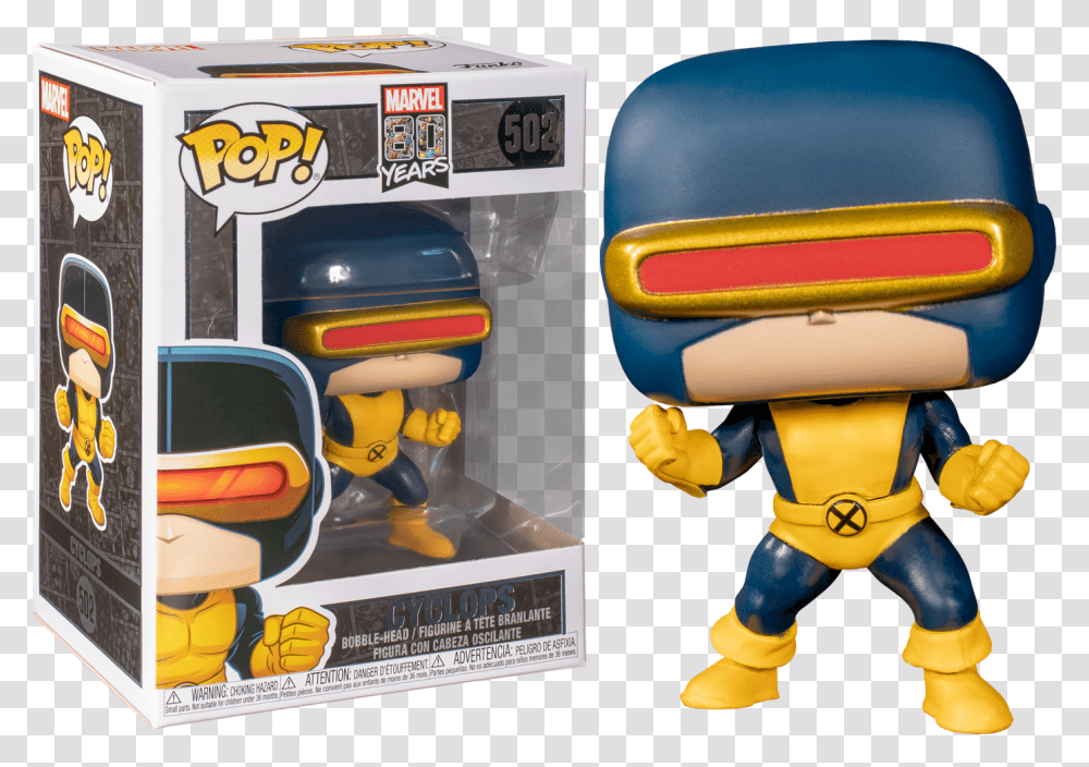 Cyclops First Appearance 80th Anniversary Pop Vinyl Cyclops First Appearance Pop, Toy, Arcade Game Machine, Pac Man, Inflatable Transparent Png