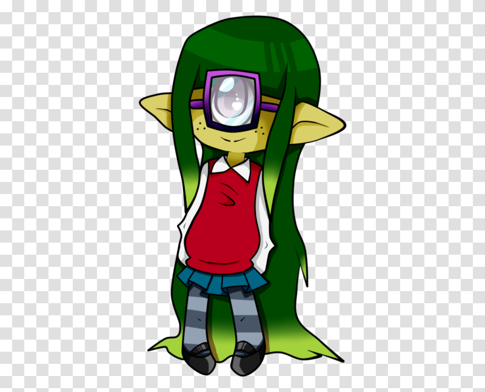Cyclops Girl By Riverfisk Anime Girl Cyclops With Glasses Cyclops Wearing Glasses, Clothing, Apparel, Graphics, Art Transparent Png