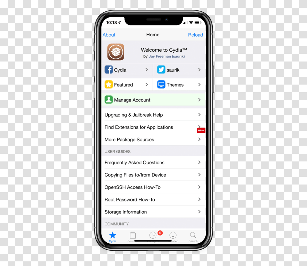 Cydia App, Mobile Phone, Electronics, Cell Phone, Iphone Transparent Png