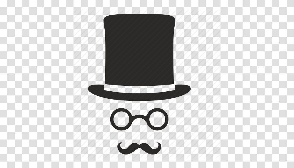 Cylinder Gentleman Glasses Hat Mustache Icon, Portrait, Face, Photography Transparent Png