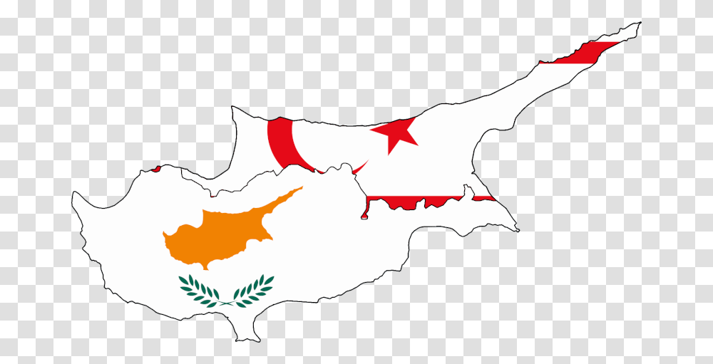 Cyprus North And South, Map, Diagram, Animal, Plot Transparent Png