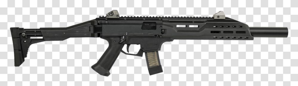 Cz Evo Scorpion 3 A1 Carbine Violette Cz Scorpion Evo Faux Suppressor, Gun, Weapon, Weaponry, Rifle Transparent Png