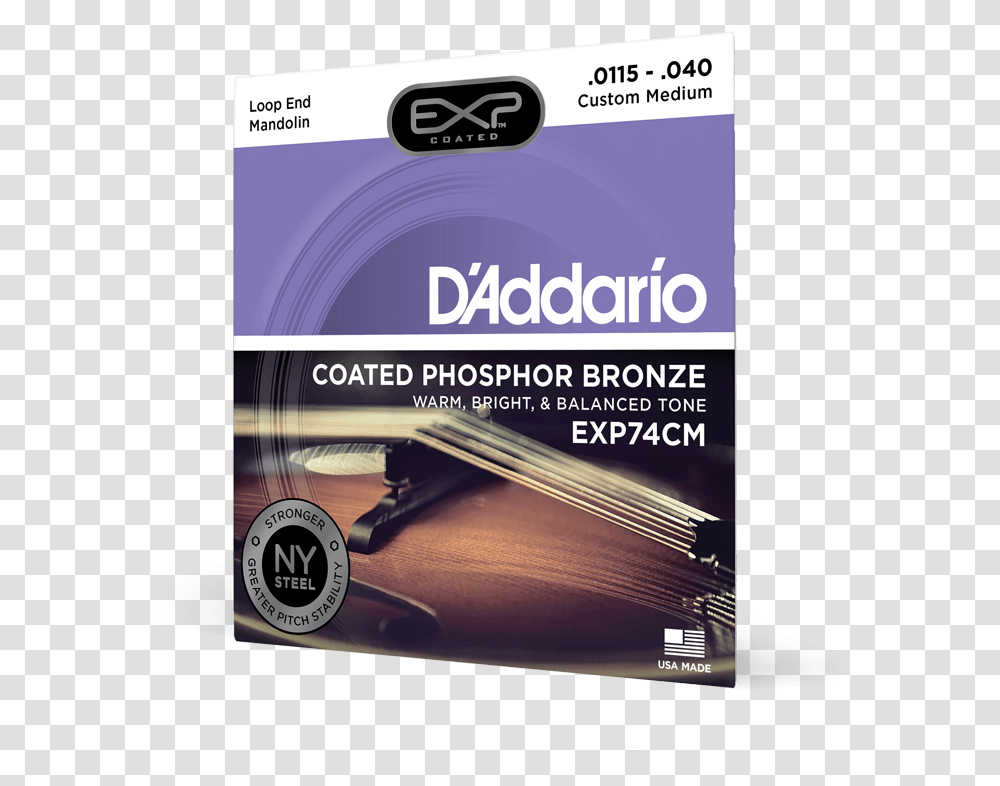 D Addario Phosphor Bronze Strings Coated, Poster, Advertisement, Flyer, Paper Transparent Png