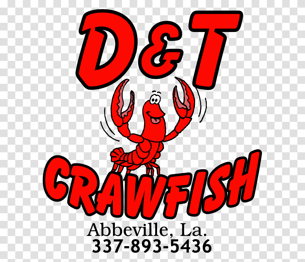 D Amp T Crawfish Crayfish Deanie S Seafood Restaurant Cancer, Number, Alphabet Transparent Png