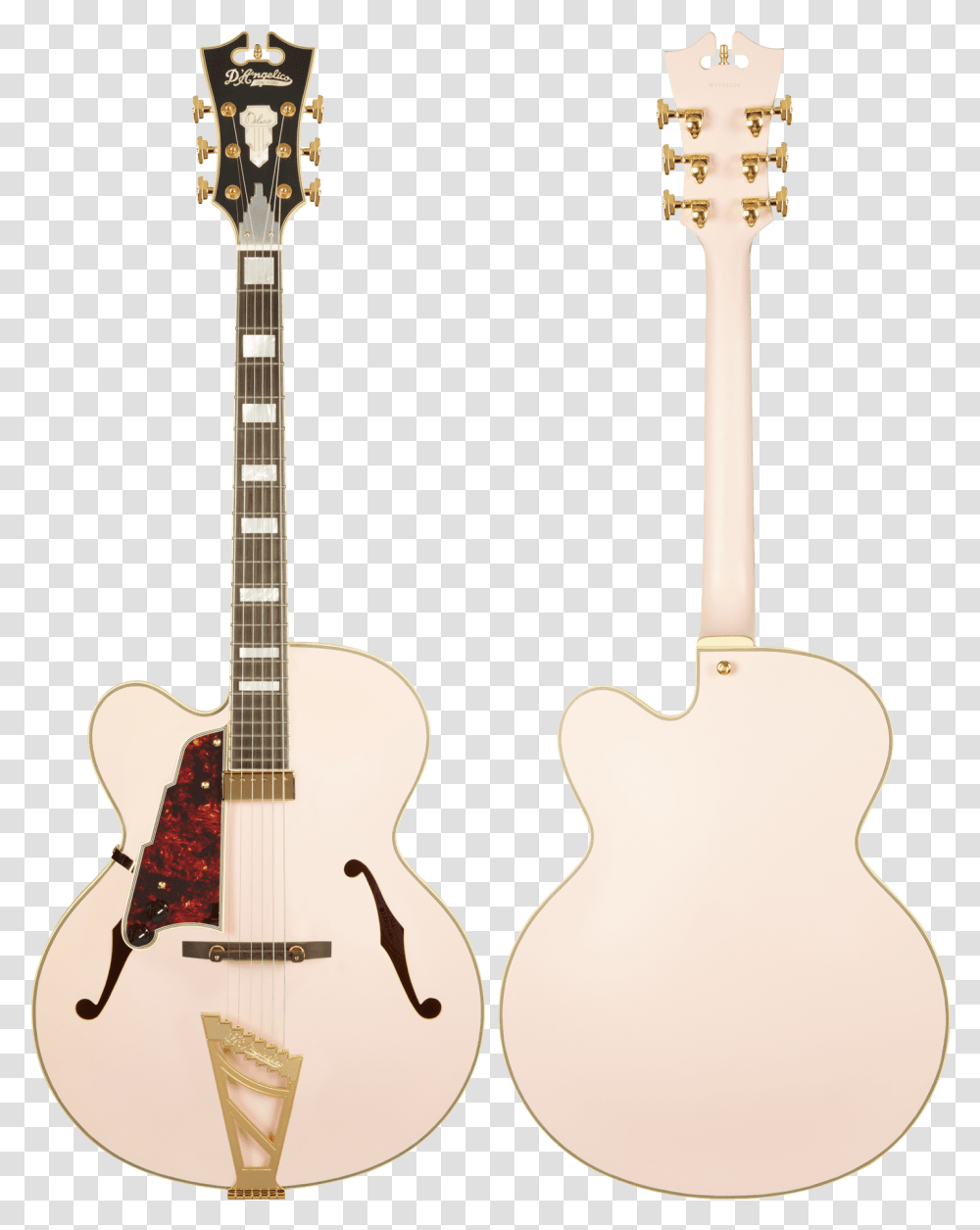 D Angelico Deluxe Dc Rose Pink, Guitar, Leisure Activities, Musical Instrument, Bass Guitar Transparent Png