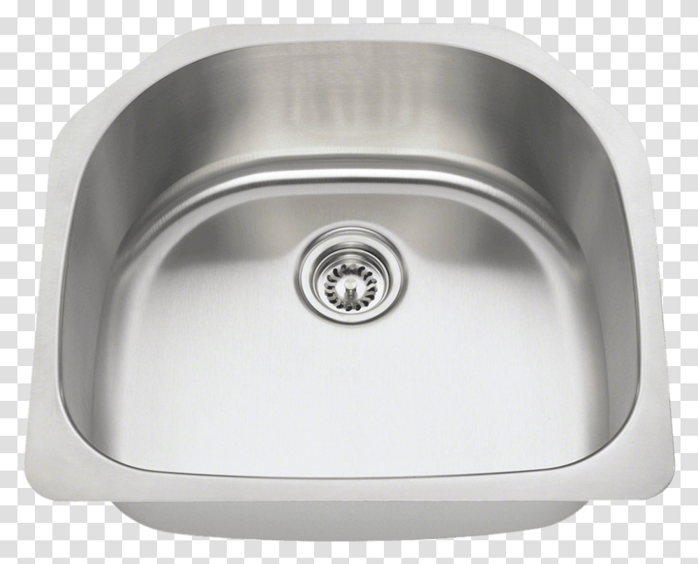 D Bowl Stainless Steel Kitchen SinkTitle 2421 Single Bowl Stainless Steel Kitchen Sink, Indoors, Drain Transparent Png