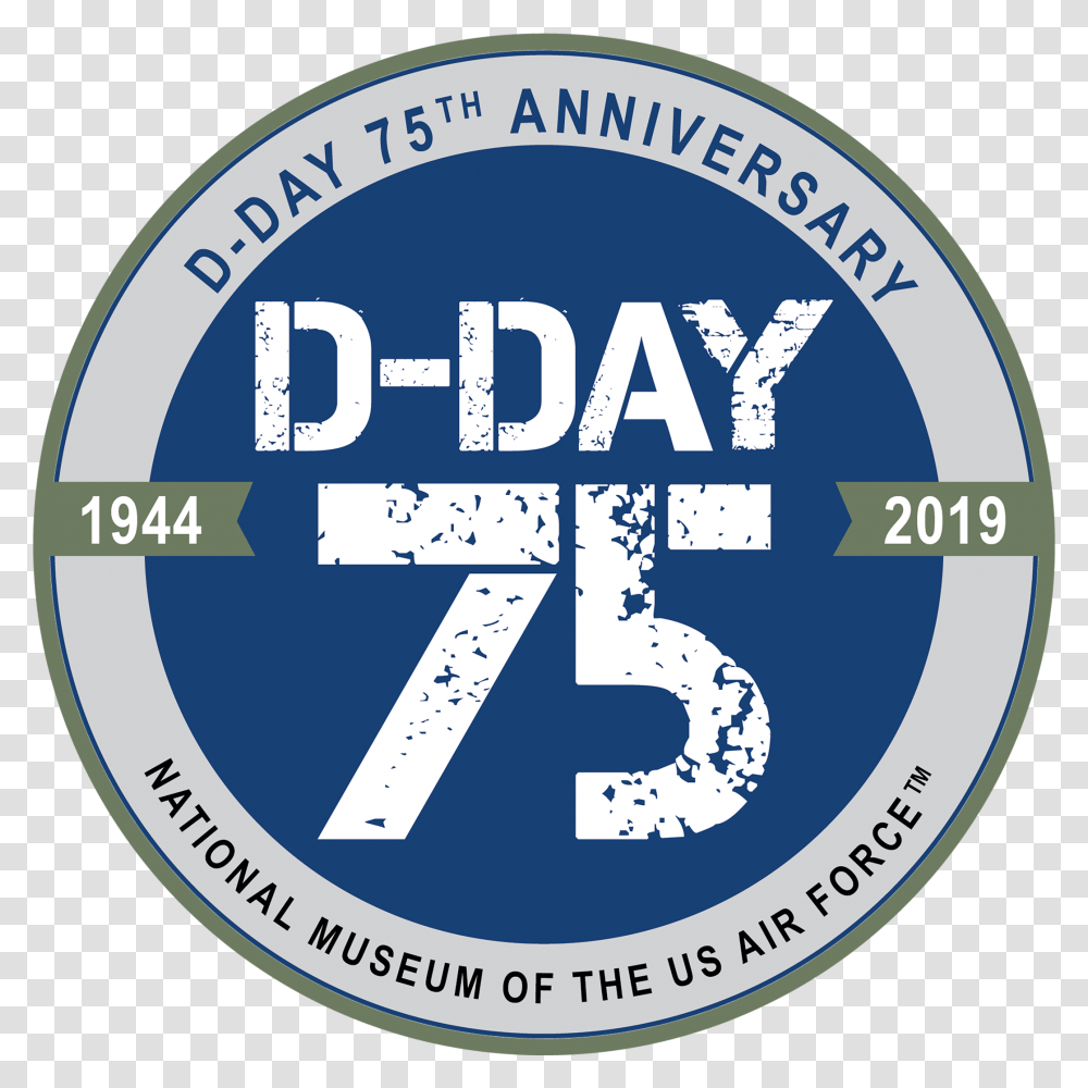 D Day 75th Anniversary Logo D Day 75th Anniversary Logo, Label, Sticker Transparent Png