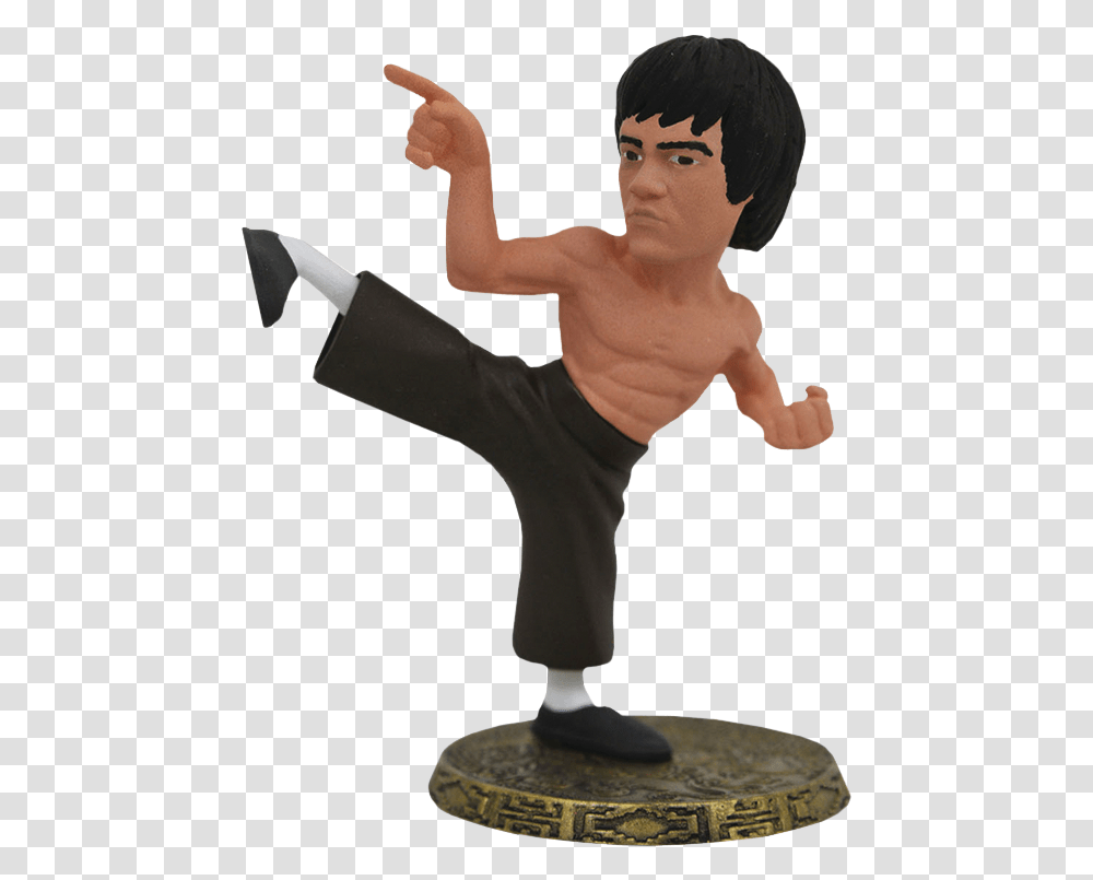 D Formz Bruce Lee Mystery Box, Person, Human, Kicking, Finger Transparent Png