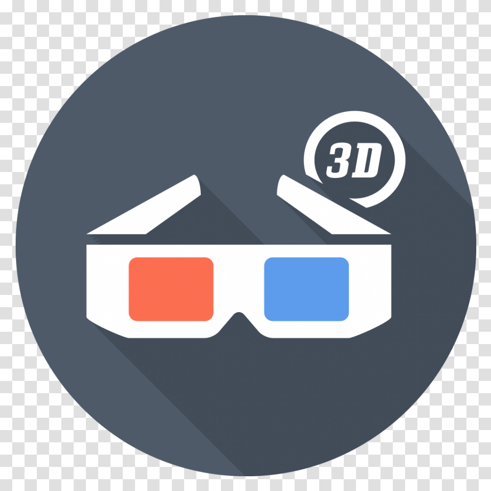 D Glasses Icon Fundamentos De La Multimedia, Label, Sticker, Baseball Cap Transparent Png