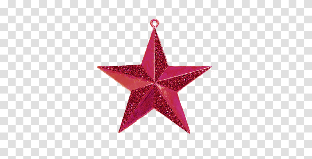D Glitter Star Metallic Red Pc Pkg, Cross, Star Symbol Transparent Png