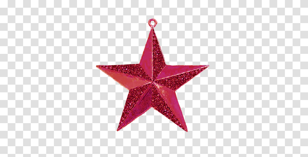 D Glitter Star Metallic Red Pc Pkg, Star Symbol, Cross Transparent Png