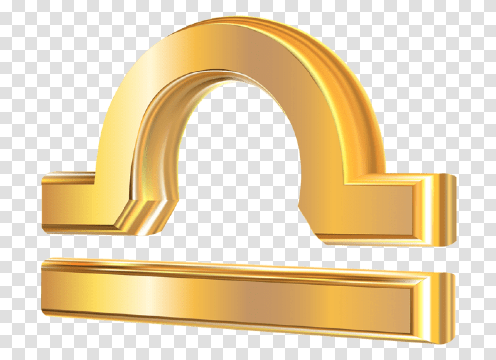 D Gold Zodiac Sign Background Gold Libra Scale, Sink Faucet, Furniture, Bronze, Indoors Transparent Png