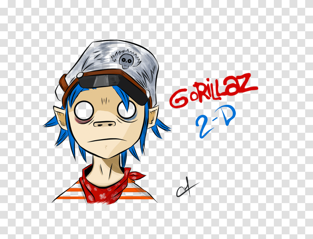 D Gorillaz On Behance, Helmet, Person, Label Transparent Png