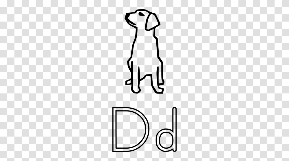 D Is For Dog Alphabet Learning Guide Vector Clip Art Public, Gray, World Of Warcraft Transparent Png