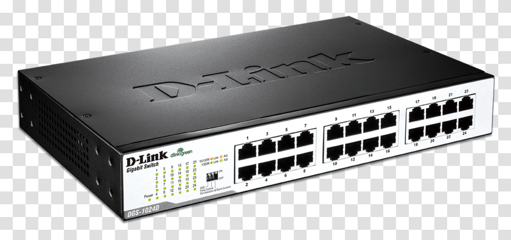 D Link Des 1024d 24 Port Fast Ethernet Switch, Hardware, Electronics, Hub, Computer Keyboard Transparent Png