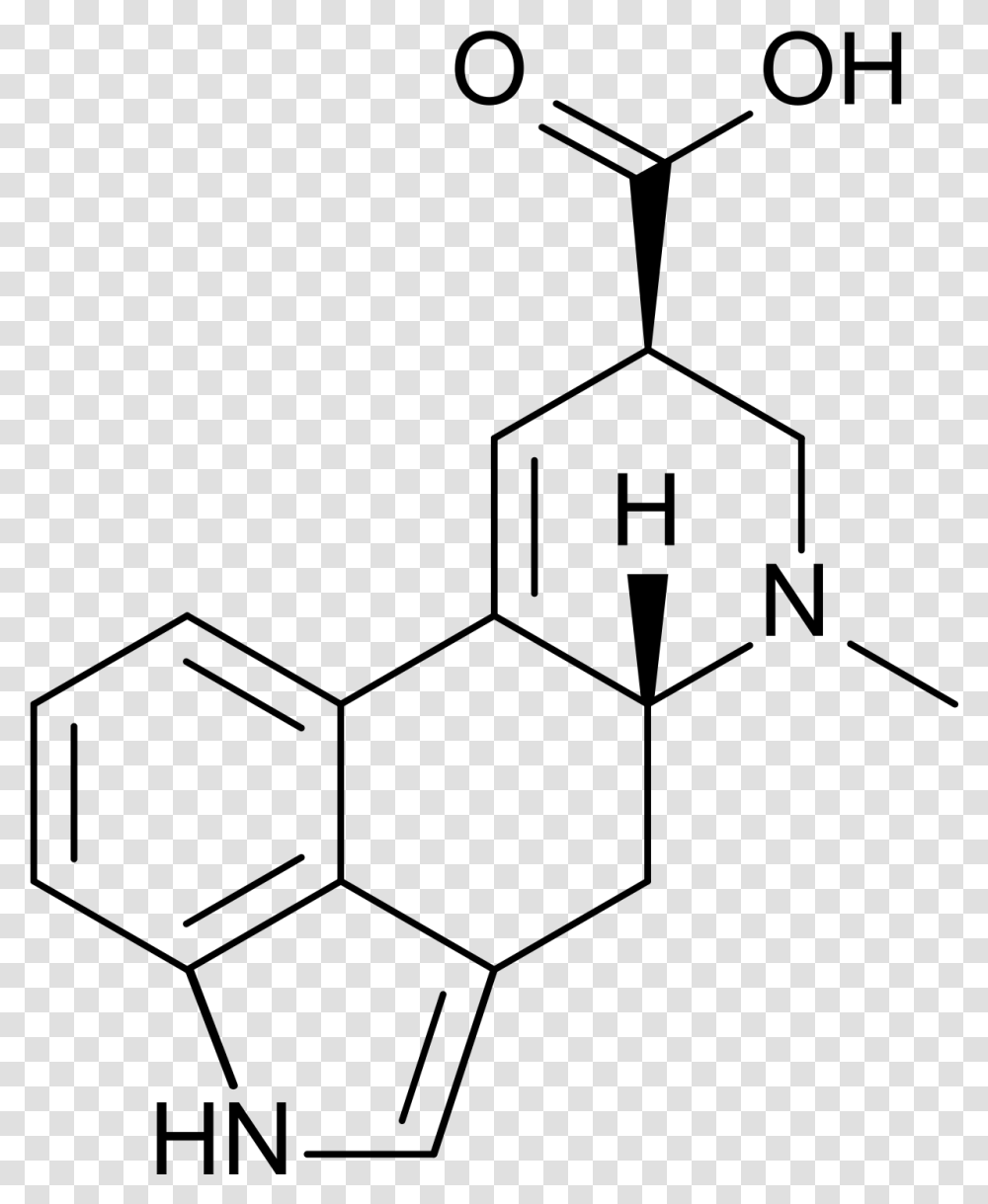 D Lysergic Acid Structure, Gray, World Of Warcraft Transparent Png