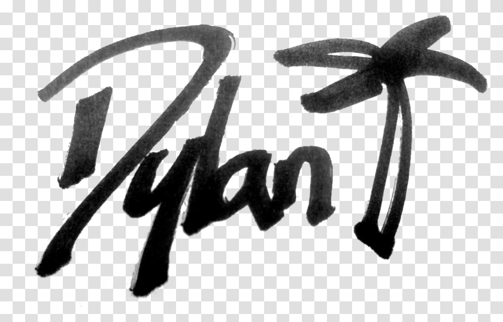 D Palm Logo Calligraphy, Handwriting, Signature, Autograph Transparent Png