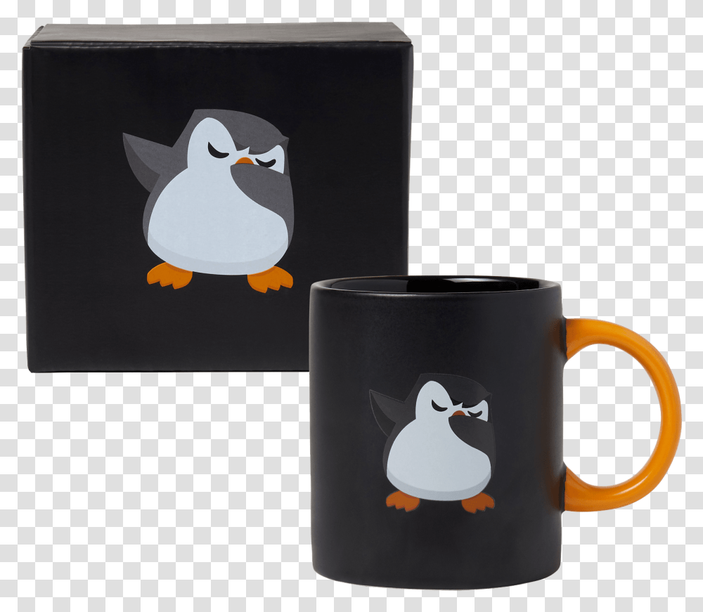 D Pengu Mug, Coffee Cup, Bird, Animal Transparent Png