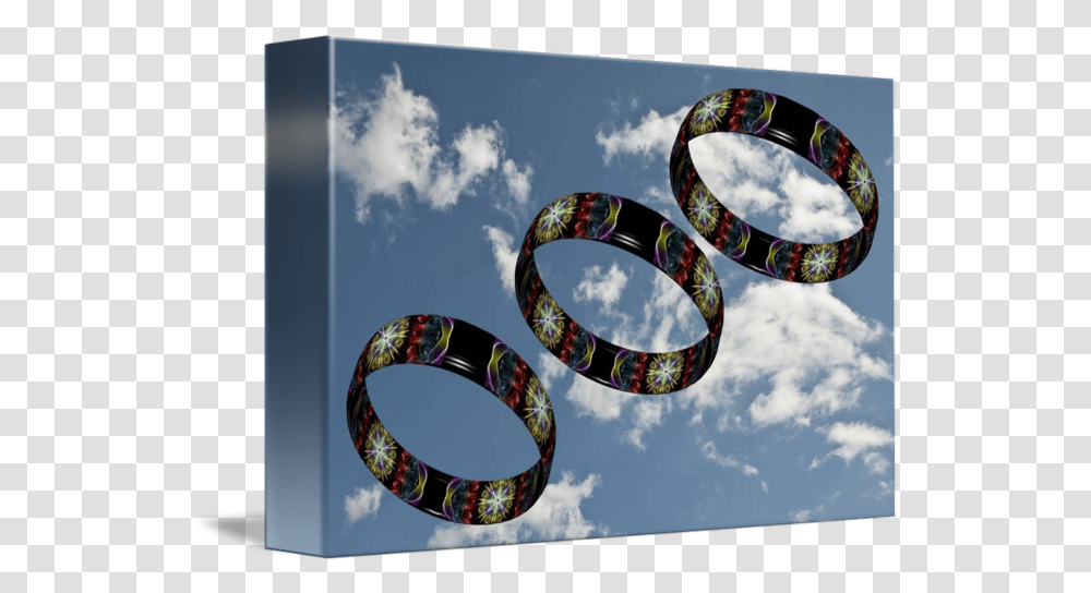D Smoke Rings In The Sky By Steve Purnell Bangle, Collage, Poster, Advertisement, Graphics Transparent Png